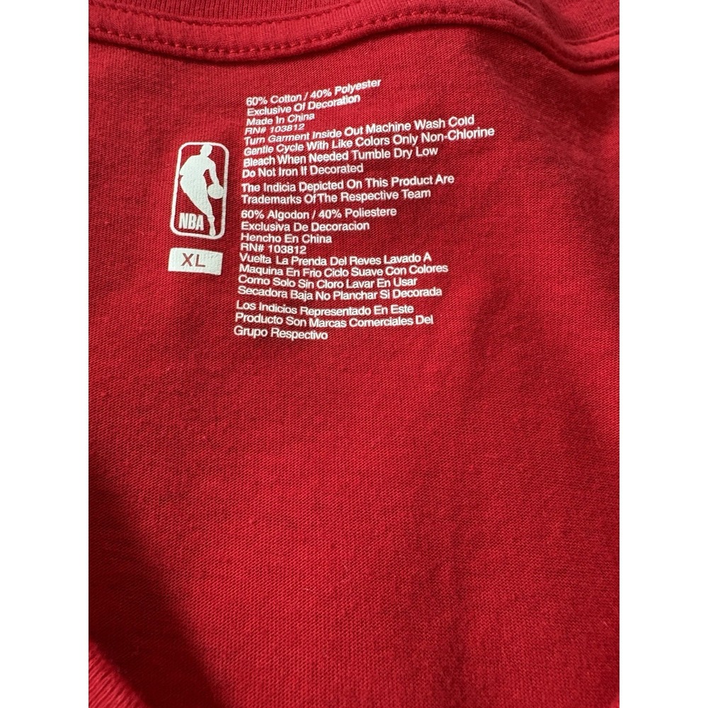 woman's majestic t-shirt size XL Chicago bulls pullover short sleeves - Picture 5 of 5